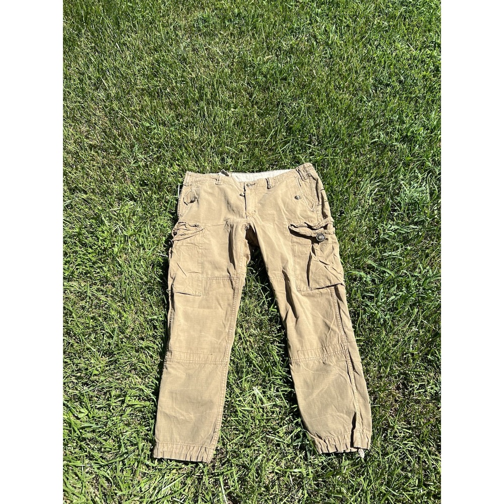 Polo Ralph Lauren Vintage Cargo Multipocket Beige Pants Size 38x29